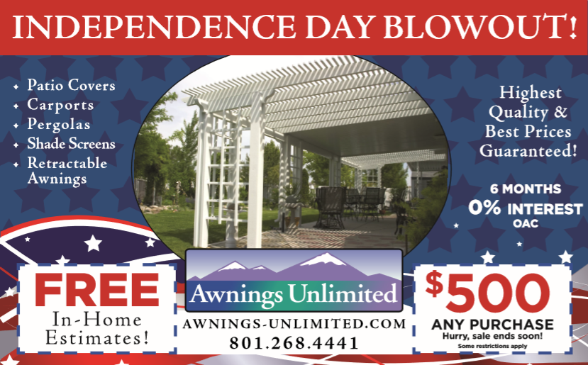 Awnings Unlimited Independence Day